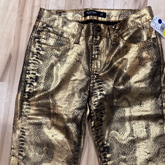 NWT JUST USA BLACK LABEL Python PRINT PANTS - Picture 5 of 6